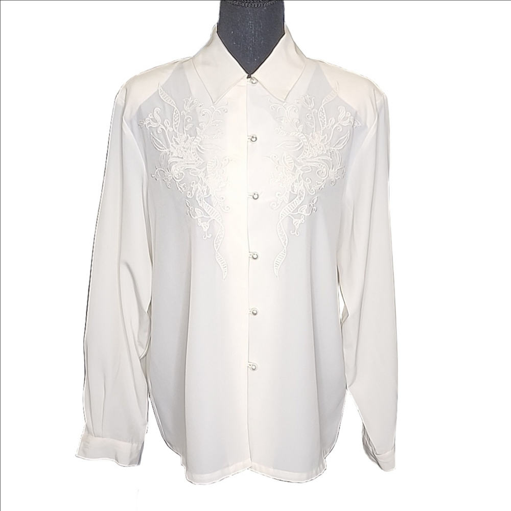 KORET CREAM BUTTONDOWN BLOUSE